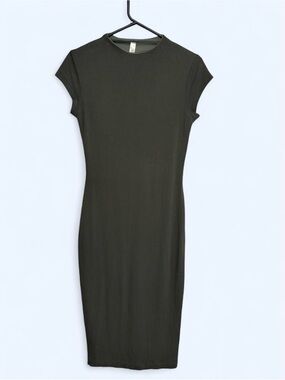 Lucky Day Classic Olive Bodycon Midi Dress - Women